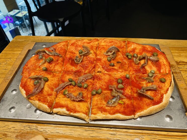foccacia with anchovies