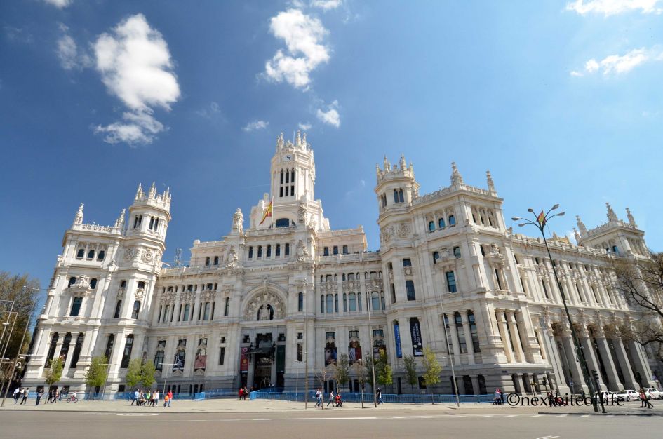 Guide to visiting Madrid Spain like a local - gorgeous building in the city center.