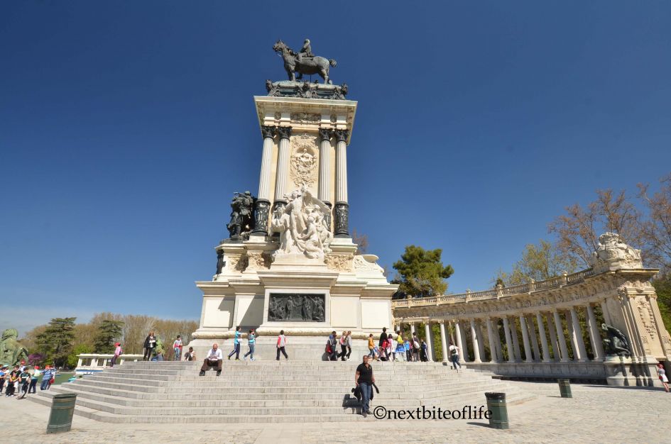 statue of king charles v el retiro park madrid