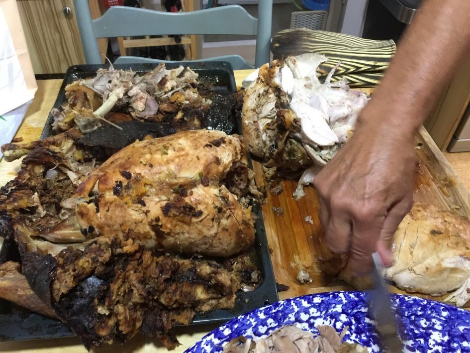 Thanksgiving Day - Random Photos And Memories! 12 turkey and stuffing on table