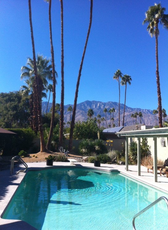 views from the house in Palm Springs in our reverse culture shock post