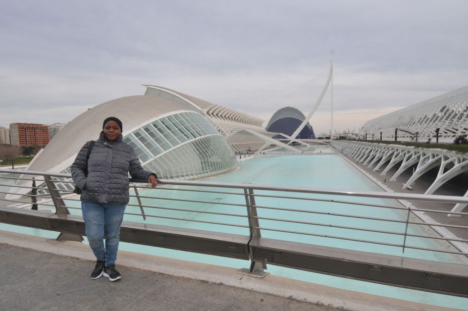 me in front of city of arts and sciences valencia