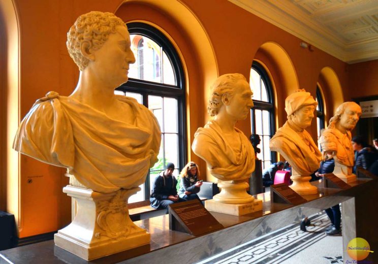 busts at v#a museum london
