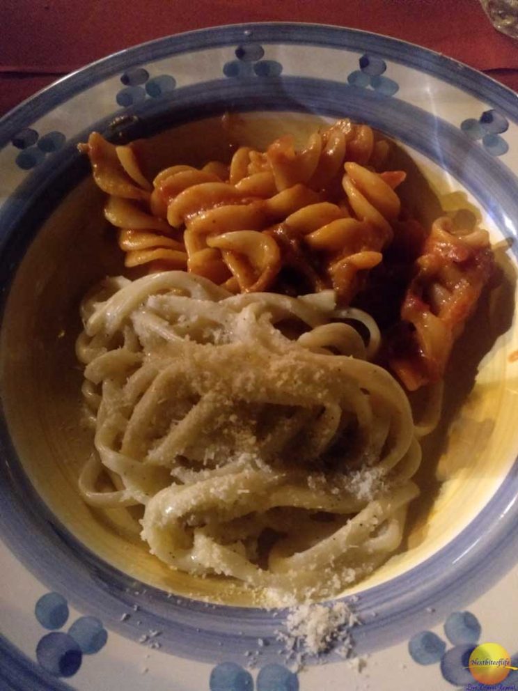 pasta sampler rome italy