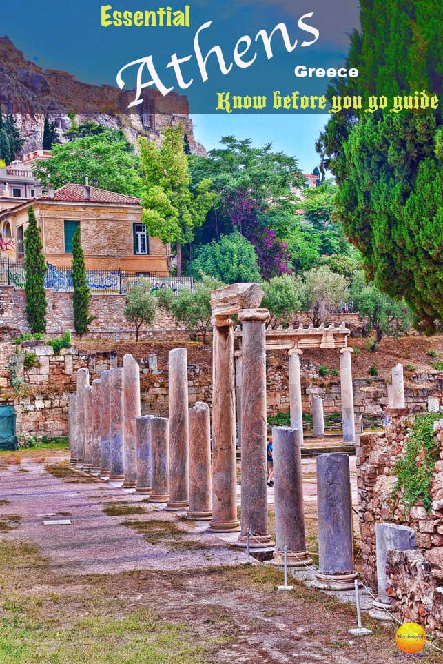 Athens guide - Roman Agora columns #romanagora #athens #greece #mustdoathens #temples #streetartgreece #athensguide