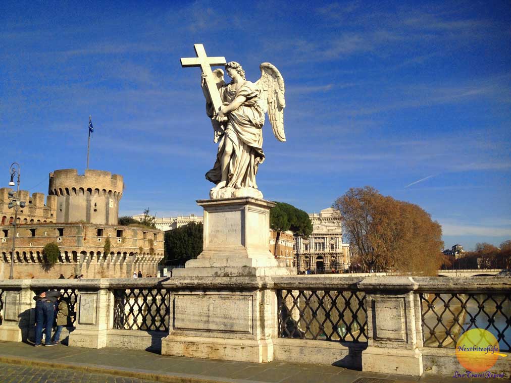 Castel San Angelo with angel on bridge
