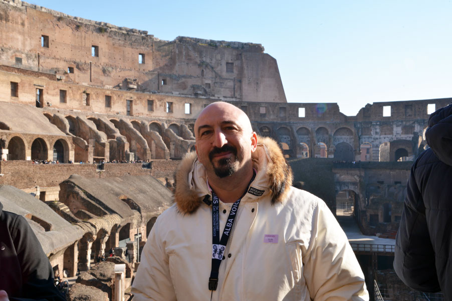 Fede at the colosseum Rome