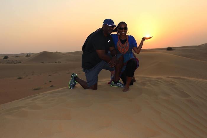 Lockdown And Life Stories With Dr. White 6 couple posing against sunset backdrop