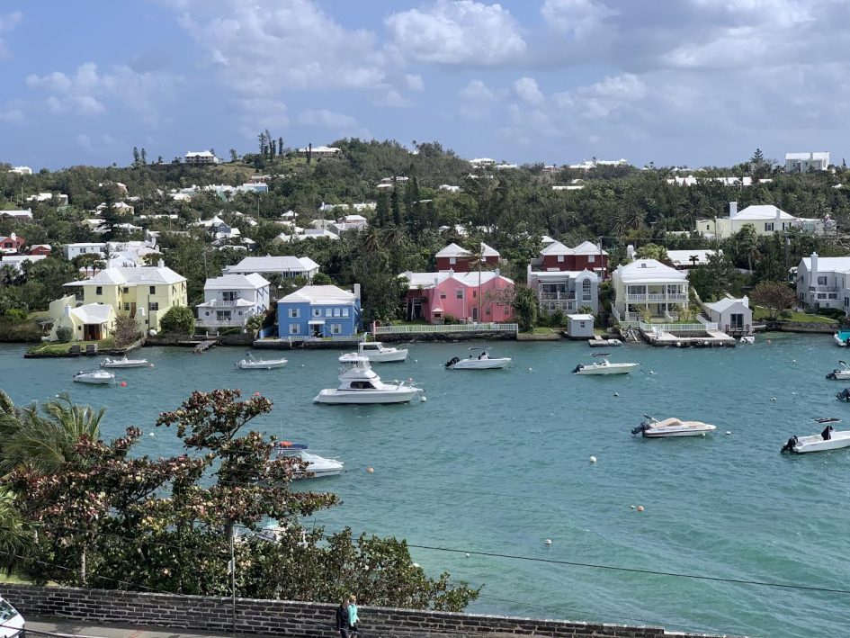 Expat In Bermuda - Lockdown Life With Glenda Jack 3 expat in Bermuda lockdown view of sea, boats and houses