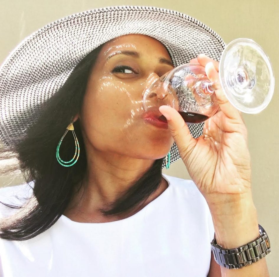 Lockdown and life stories woman drinking red wine