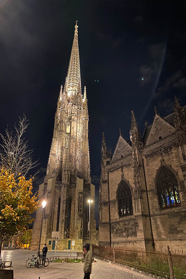 Basilica st Michel, at night Fleiss Bordeaux in the fall